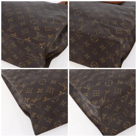 LOUIS VUITTON Monogram Sac Plat Hand Bag M51140 LV Auth bs30140 - Picture 14 of 16